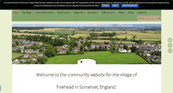 Desktop Screenshot of fivehead-village.org.uk